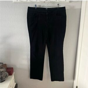 Eddie Bauer Midnight Black Velvet Pants